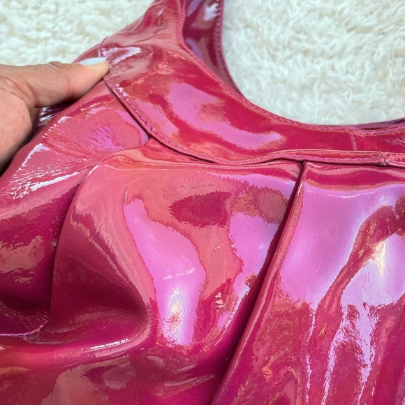 Sigrid Olsen | Hot Pink Patent Leather Hobo - Picture 5 of 9
